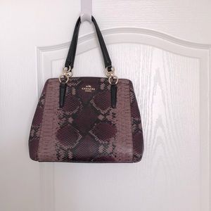 Purple Coach handbag